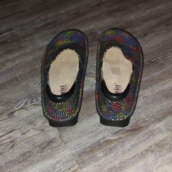 Allegria Debra Viewmaster Women’s  Black Multicolor Pattern   Deb-777   Sz 6 - Picture 4 of 6